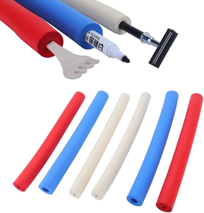 6 Pack Non Slip Foam Grip Tubing Handle Sleeve Covers for Utensils Pens Elderly Arthritis - Image 5